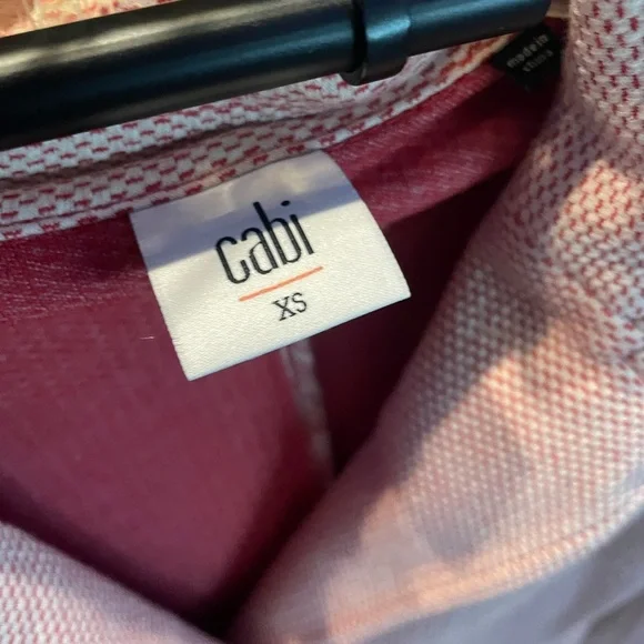 CAbi Amelia Cropped Red/Pink Jacket style #5301 - Picture 6 of 8